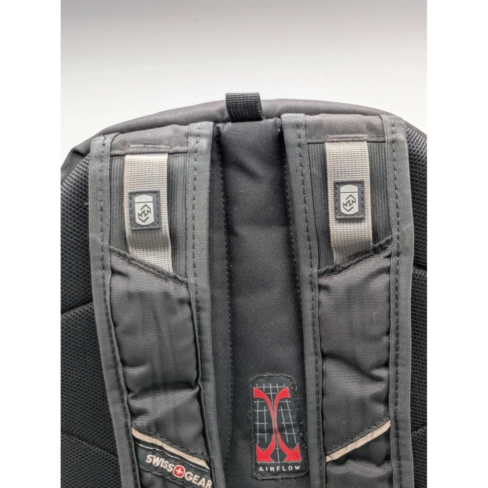 SwissGear ScanSmart Laptop Backpack Black TabletSafe Travel Bookbag 20x12x9